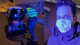 VIDEO: Elektromobilu kiksla baterie ve Strahovském tunelu, policisté ho tlačili až do Střešovic