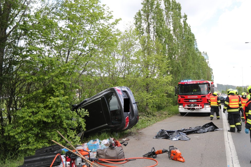 Havárie na Strakonické. (20. května 2021)