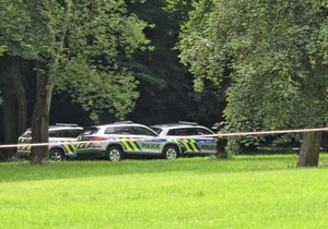 Oživování muže v pražské Stromovce. (4. června 2024)