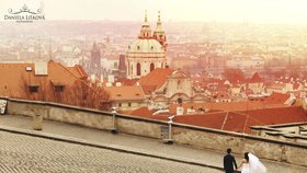Výhled od výchozí brány Pražského hradu vypadá opravdu krásně