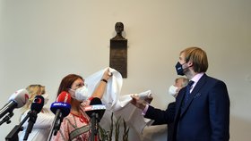 V pražské Thomayerově nemocnici 8. září 2021 odhalili pamětní desku s bustou zdravotní sestry. Připomíná zdravotníky, kteří při svém nasazení v koronavirové epidemii přišli o život.