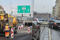 Řidiči, pozor! Měsíční omezení u Nuseláku, opravy pražské magistrály budou pokračovat