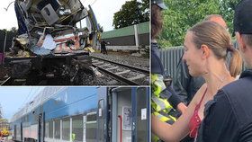 Cestující Martina Exnerová popsala dění při srážce uvnitř vlaku.