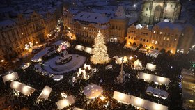 Vánoční trhy na Staroměstském náměstí, 2. prosince 2023.