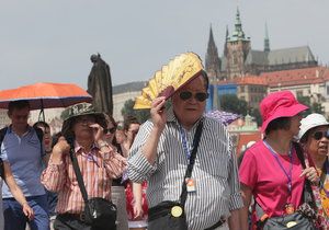 Pražské ulice se během velkých veder rozpalují i nad 50 stupňů Celsia.