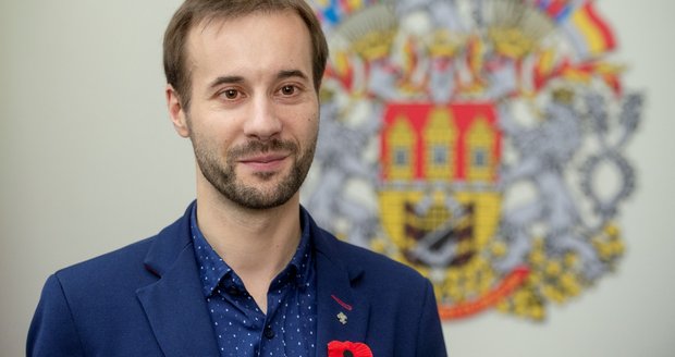 Prague Councilor for Education Vít Šimral (Pirates).  (November 26, 2021)