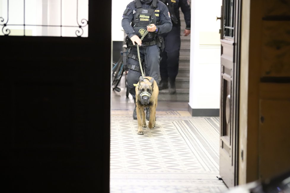 Policisté rozehnali nelegální párty v centru Prahy, 4. dubna 2021.