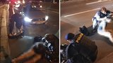 Auto ve Vršovicích smetlo ženu: Přecházela čtyřproudou silnici mimo přechod, první pomoc jí poskytli policisté