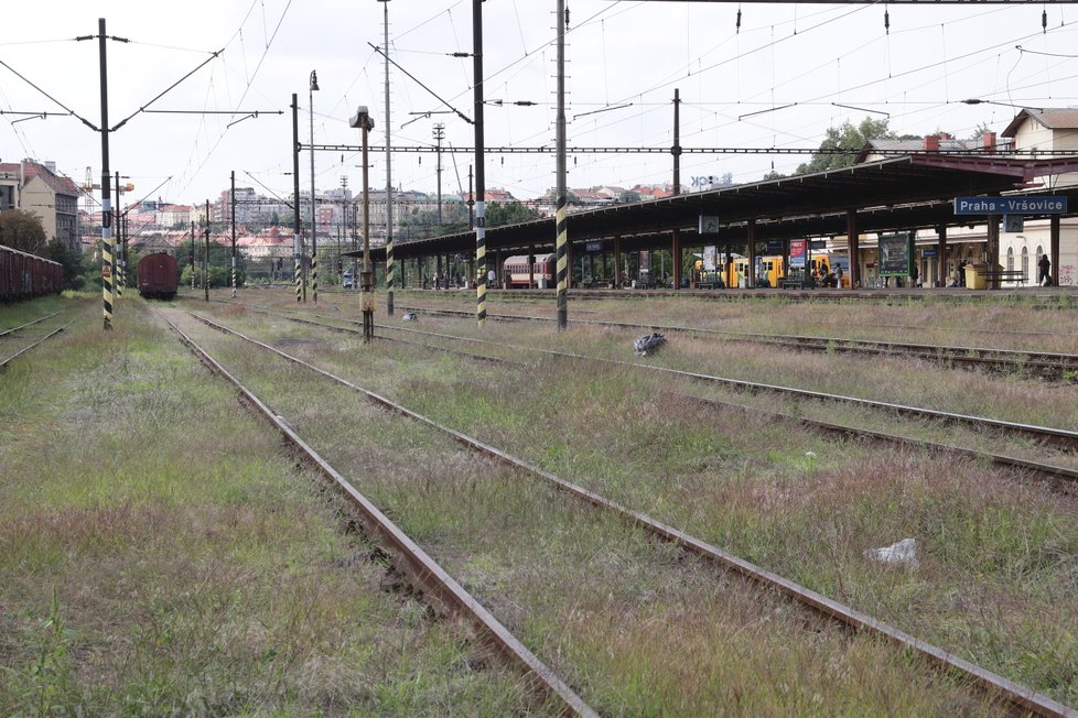 Nová stavba železničního koridoru mezi Hostivaří a Vršovicemi.
