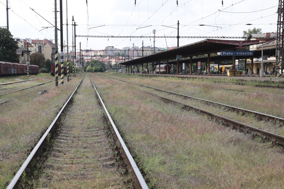 Nová stavba železničního koridoru mezi Hostivaří a Vršovicemi.