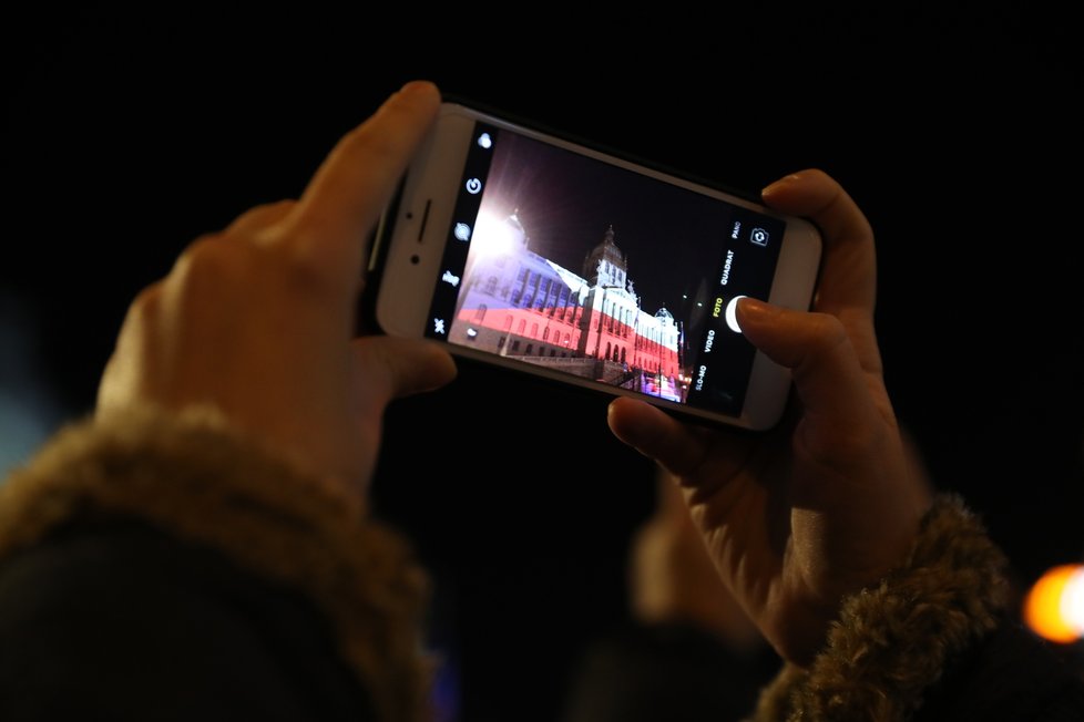 Videomapping na budově Národního muzea