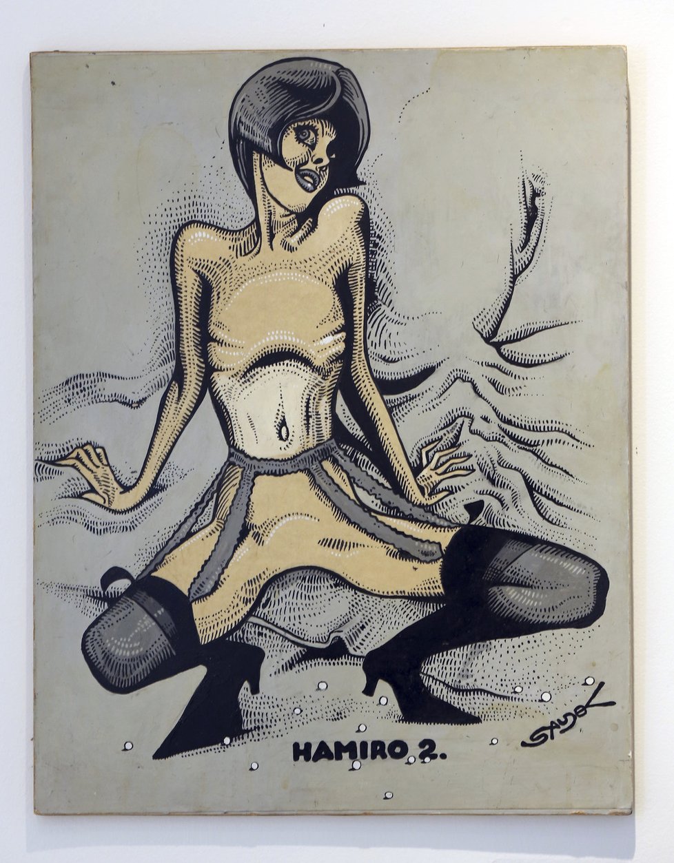 Tuto kresbu pojmenoval Saudek Hamiro. To je přitom označení pro kvalitní české panenky.