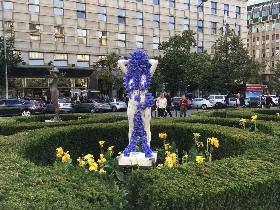 Výstava umění na Václavském náměstí