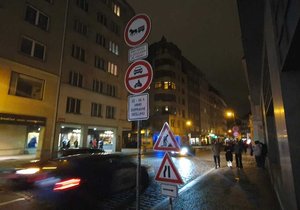 Zákaz vjezdu do pražského centra (23. listopadu 2023)