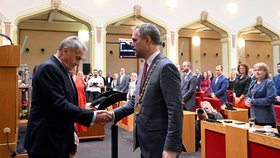 Ustavující jednání pražského zastupitelstva po volbách. 3. listopadu 2022, Praha.  