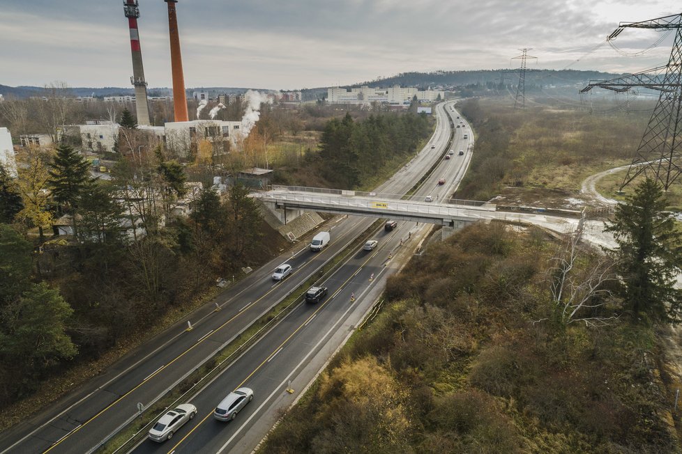 Demolice starého a stavba nového mostu na Zbraslavi