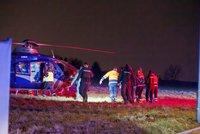 Krvavá hádka u Zdib: Opilá žena bodla muže! Letěl pro něj vrtulník