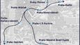 Návrhy vedení železničních tunelů pod Prahou