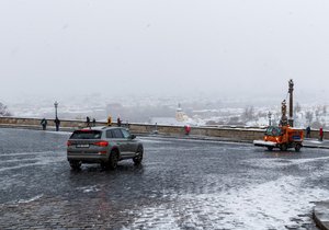 Zimní počasí v Praze. (26. listopadu 2023)