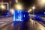 Nehoda kamionu před Zlíchovským tunelem, 16. července 2020.