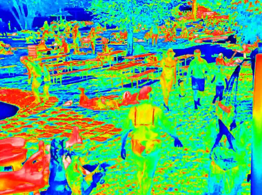 Unikátní záběry z termokamery ve Žlutých lázních