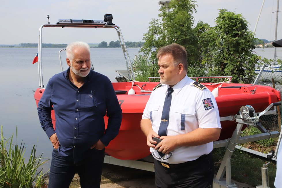 Jihomoravský hejtman Bohumil Šimek (61, ANO) a šéf Policie ČR v Jihomoravském kraji Leoš Tržil (46).