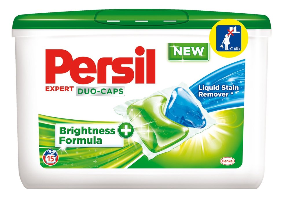 Persil Expert DuoCaps, tablety na praní, cca 115 Kč/15 ks.