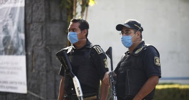 Policisté v Mexico City