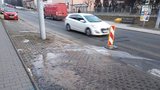 Ve Šlapanicích prasklo kvůli mrazům potrubí: Bez vody zůstala tisícovka obyvatel