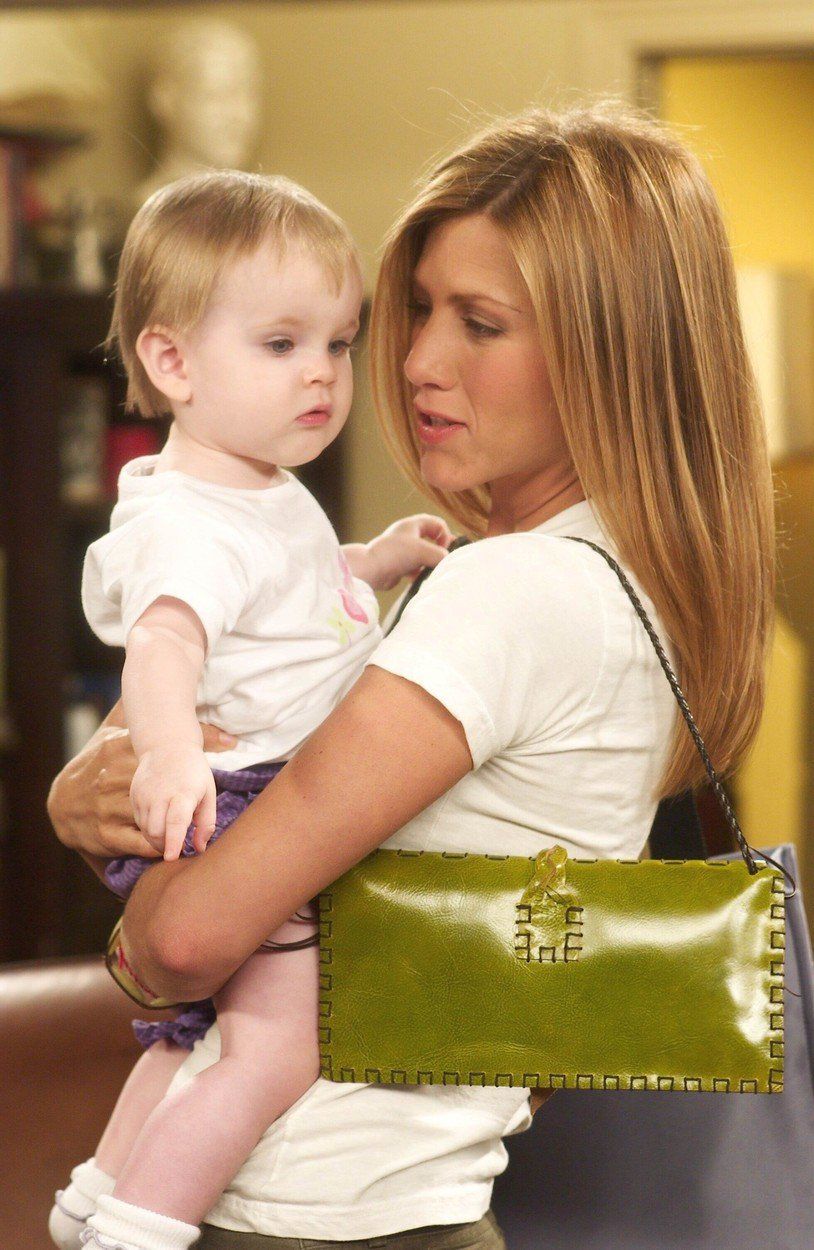 Jennifer Anistonová se svou seriálovou dcerou Rachel