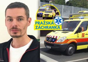 Petr Zvolský jezdí se sanitkou pro pražskou záchranku 5 let.