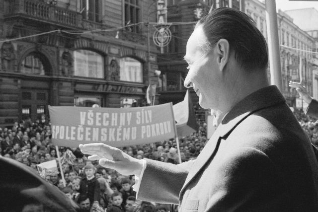 Alexander Dubček během pražského jara roku 1968.