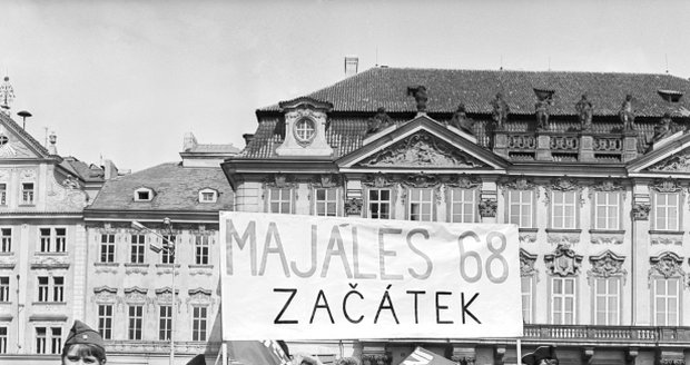 Studentský majáles v květnu roku 1968