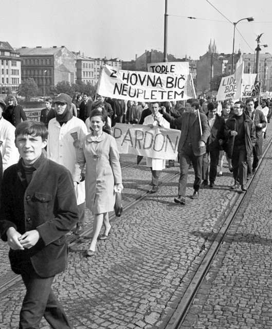 Studentský majáles v květnu roku 1968