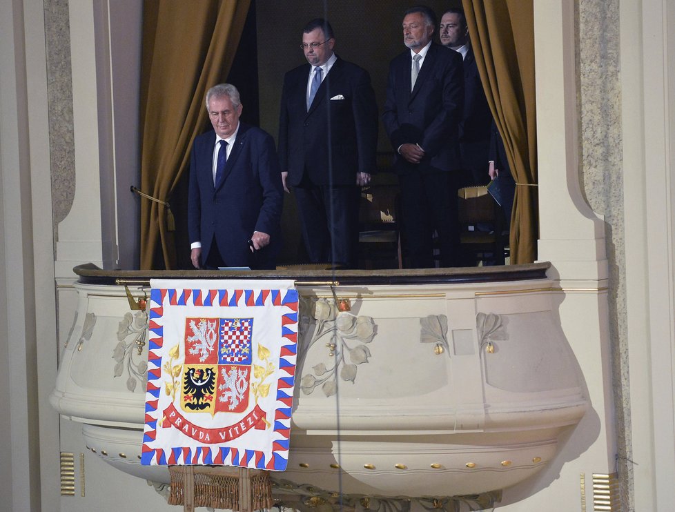 Miloš Zeman na festivalu Pražské jaro.