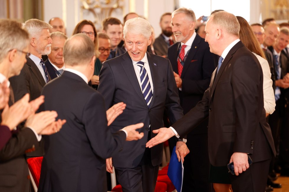 Bill Clinton na bezpečnostní konferenci na Hradě (12.3.2024).