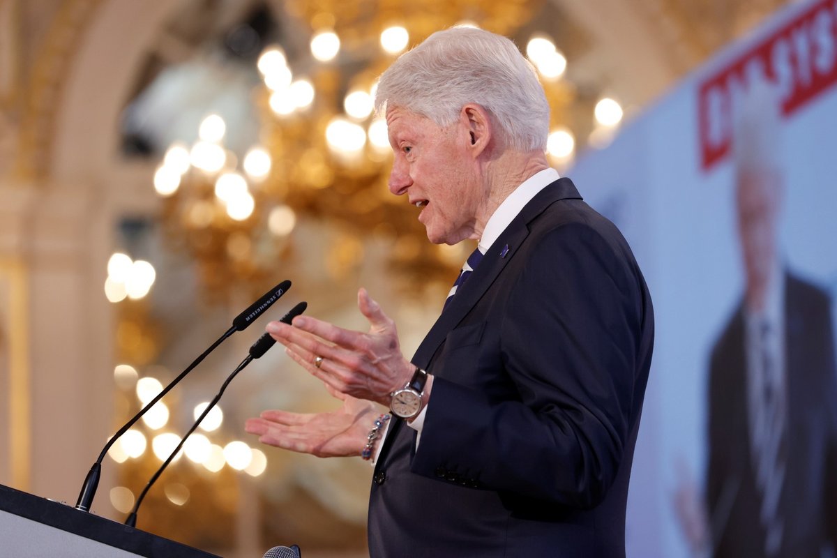 Exprezident USA Bill Clinton na bezpečnostní konferenci na Pražském hradě v Praze (12.3.2024)