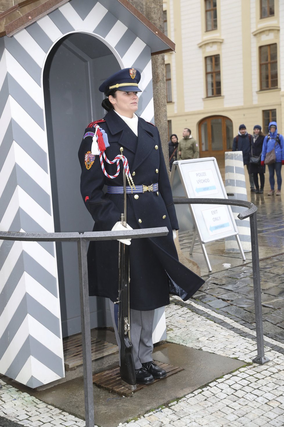 Střídání stráží u čestného pevného stanoviště