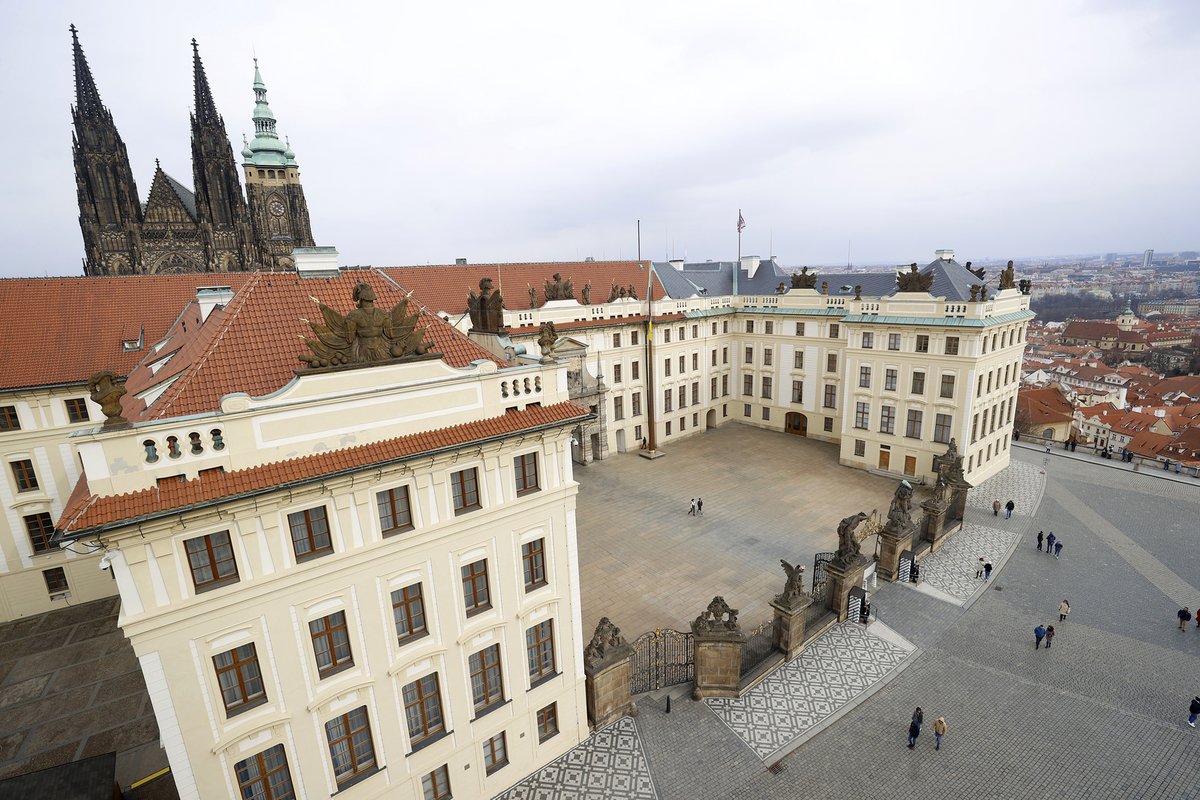 Pražský hrad před inaugurací Petra Pavla (6.3.2023)