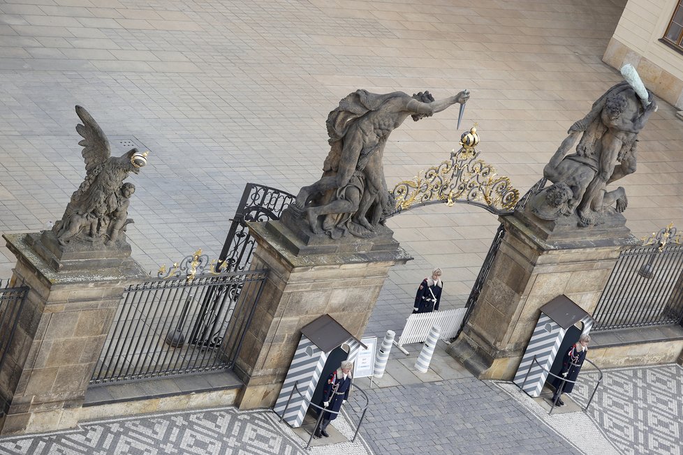 Pražský hrad před inaugurací Petra Pavla (6.3.2023)