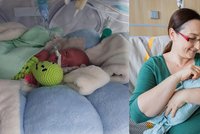 Mamince Marii (40) se předčasně narodila dvojčátka: O jedno přišla, Davídka v nemocnici zachránili
