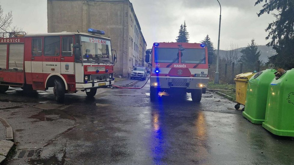 Vyšetřování požáru domku v zahradní kolonii v Předlicích (18. 02. 2023)