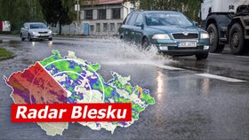 Varování meteorologů: Lijáky na Moravě mohou zvednout hladiny řek. Sledujte radar Blesku