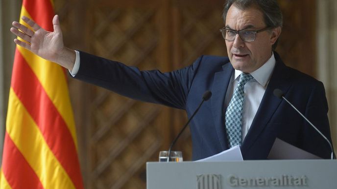 Předseda katalánské regionální vlády Artur Mas