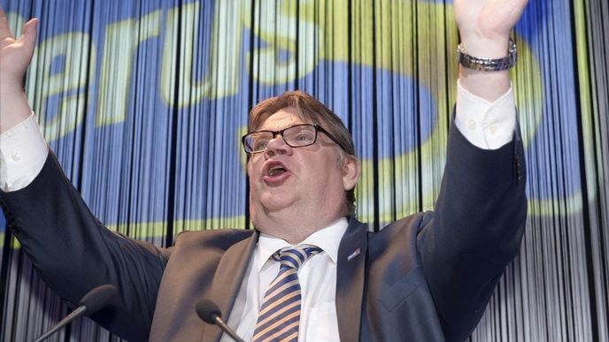 Předseda Strany Finů Timo Soini