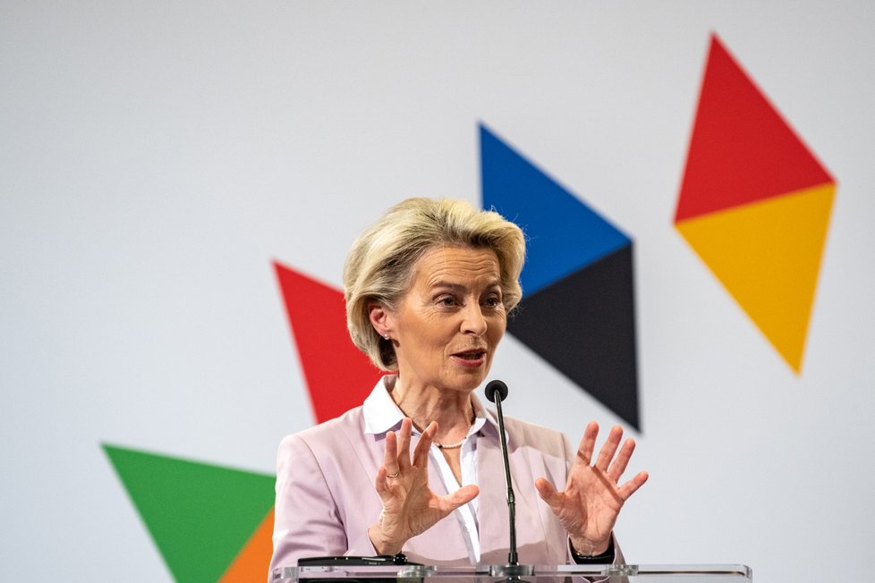 Zahájení českého předsednictví: Předsedkyně EK Ursula von der Leyenová (1. 7. 2022)