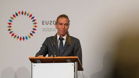 Ivan Bartoš při předsednictví EU.