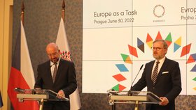 Premiér Fiala jednal se šéfem Evropské rady