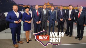 Křik a hádky v superdebatě Blesku: Co se voliči dozvěděli od Babiše, Bartoše, Fialy a dalších lídrů - CELÝ ZÁZNAM