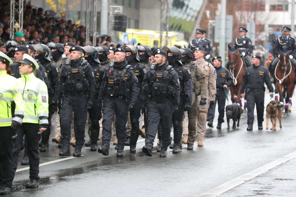 Martin Hrinko koordinoval přehlídku a ukázku policejních sil a prostředků v rámci Dne oslav 100 let vzniku ČSR v Praze na Evropské třídě 28. 10. 2018.